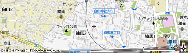 東京都練馬区練馬3丁目24-6周辺の地図