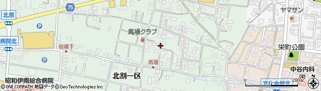 長野県駒ヶ根市赤穂北割一区1443周辺の地図