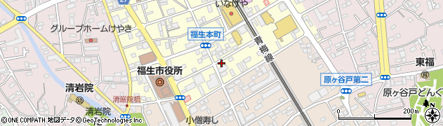 東京都福生市本町周辺の地図