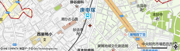ダイソーくすりの福太郎庚申塚店周辺の地図