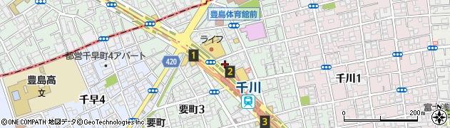千川駅北自転車駐車場周辺の地図