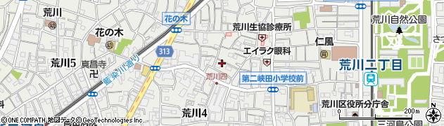 東京都荒川区荒川4丁目48-10周辺の地図