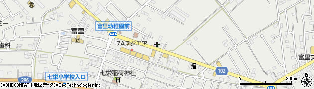 千葉県富里市七栄448-20周辺の地図