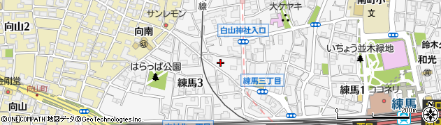 東京都練馬区練馬3丁目24-5周辺の地図
