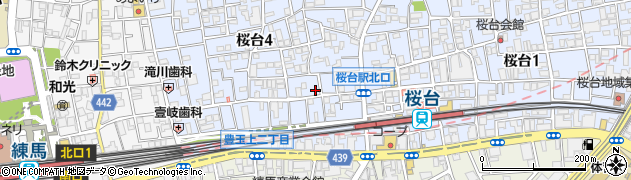 アイメイトやまと電器桜台店周辺の地図