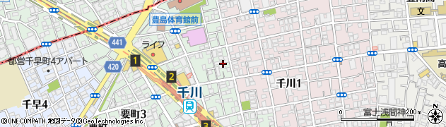 東京都豊島区要町3丁目42周辺の地図