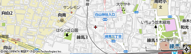 東京都練馬区練馬3丁目24-14周辺の地図