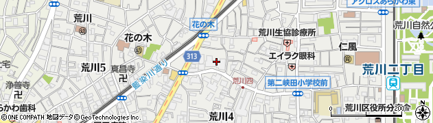 東京都荒川区荒川4丁目41周辺の地図