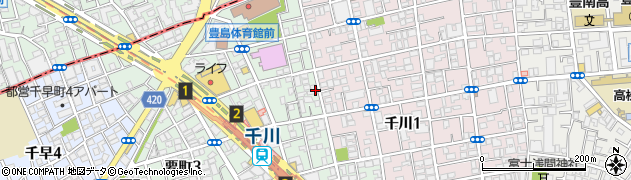 東京都豊島区要町3丁目42-15周辺の地図