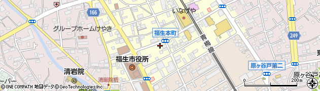 東京都福生市本町22周辺の地図