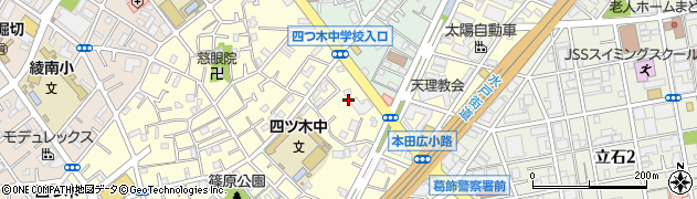 東京都葛飾区四つ木4丁目28周辺の地図