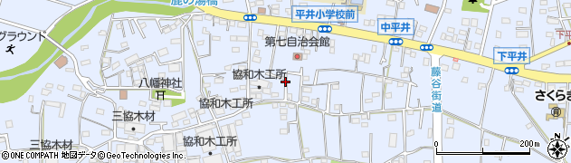 東京都日の出町（西多摩郡）平井周辺の地図