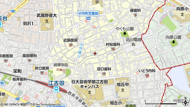〒176-0004 東京都練馬区小竹町の地図