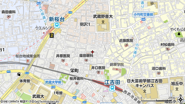 〒176-0006 東京都練馬区栄町の地図