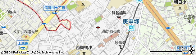 東京都豊島区西巣鴨2丁目28周辺の地図