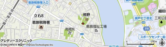 熊野神社児童遊園周辺の地図