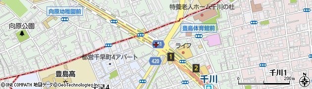 東京都豊島区要町3丁目59周辺の地図