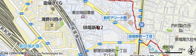 東京都北区田端新町周辺の地図