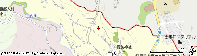 東京都あきる野市三内670周辺の地図