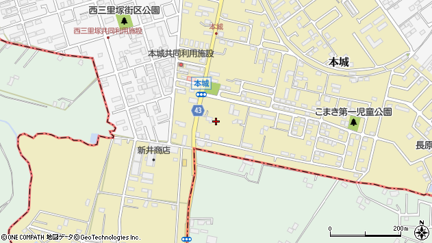 〒286-0114 千葉県成田市本城の地図