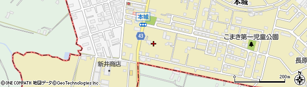 千葉県成田市本城周辺の地図