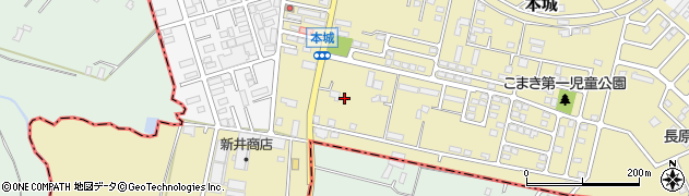 千葉県成田市本城周辺の地図