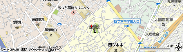 東京都葛飾区四つ木4丁目19周辺の地図