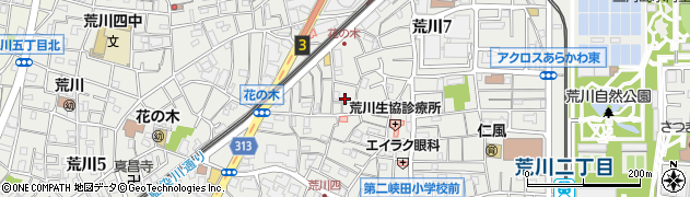 東京都荒川区荒川7丁目32周辺の地図