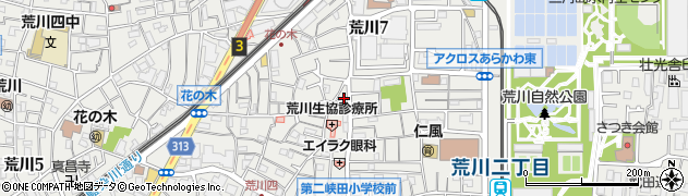 東京都荒川区荒川4丁目56-1周辺の地図