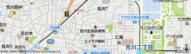 東京都荒川区荒川4丁目56周辺の地図