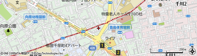 東京都豊島区要町3丁目58周辺の地図
