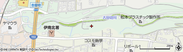 古田切川周辺の地図