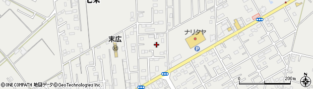 千葉県富里市七栄896周辺の地図