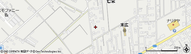 千葉県富里市七栄870-2周辺の地図