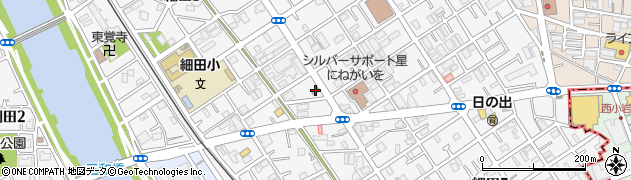葛飾細田郵便局周辺の地図