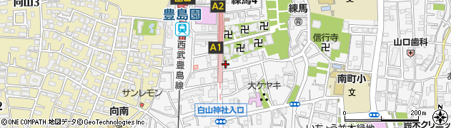 山河豊島園店周辺の地図
