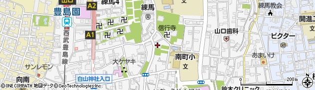 東京都練馬区練馬周辺の地図