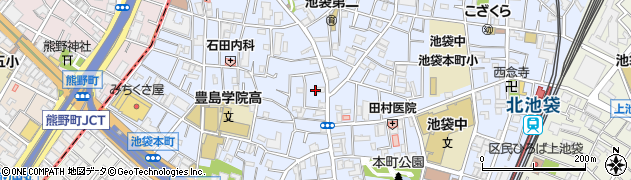 東京都豊島区池袋本町2丁目16周辺の地図