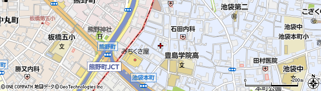 東京都豊島区池袋本町2丁目20周辺の地図