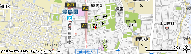 仮宿院周辺の地図
