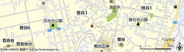 千葉県市川市曽谷3丁目9周辺の地図