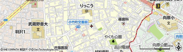 東京都練馬区小竹町周辺の地図