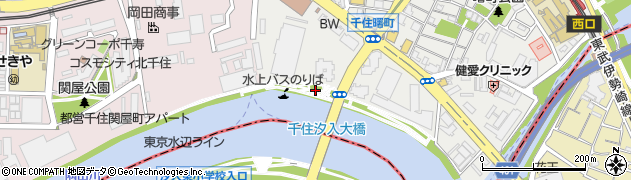 千住大川端公園周辺の地図