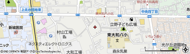 東京都東大和市立野周辺の地図