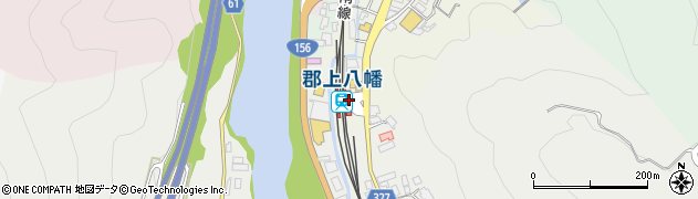岐阜県郡上市周辺の地図