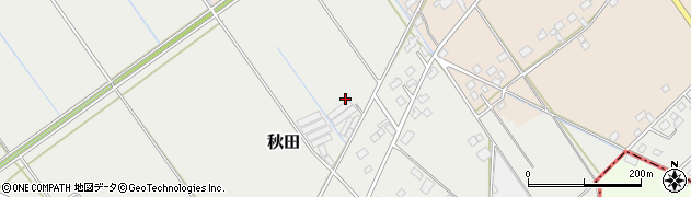 千葉県旭市秋田周辺の地図