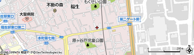 カシオ東福生寮周辺の地図