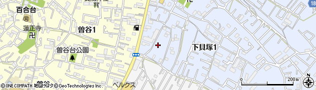 千葉県市川市下貝塚1丁目15周辺の地図