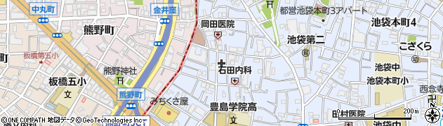 東京都豊島区池袋本町2丁目25-7周辺の地図