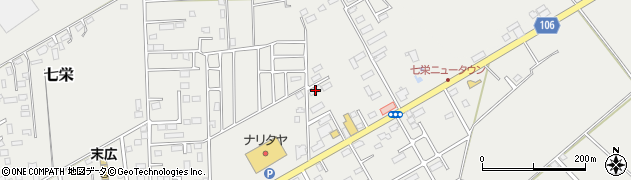 千葉県富里市七栄901周辺の地図